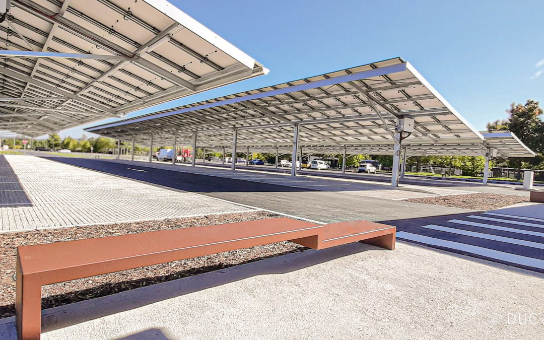 Étude structure pour la construction d’ombrières photovoltaïques sur le parking du Zénith de Dijon (21)